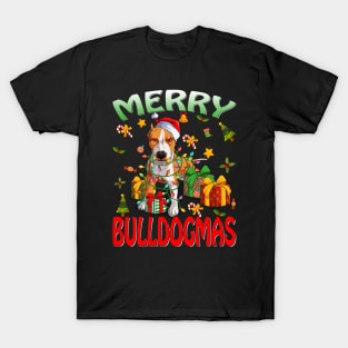 Merry Bulldogmas English Bulldog Ugly Christmas Dogs T-Shirt T-Shirt